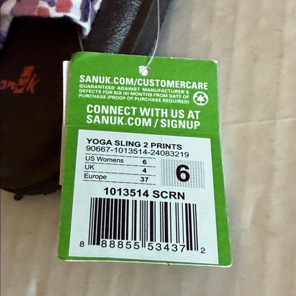NWT Sanuk Yoga 2 Slingback Sandals - Picture 8 of 8